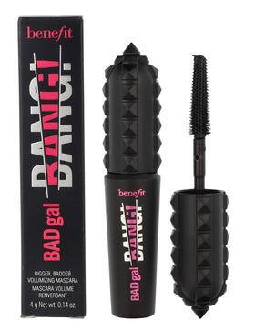 Benefit BADgal front tube showing compact packaging and bold black finish
