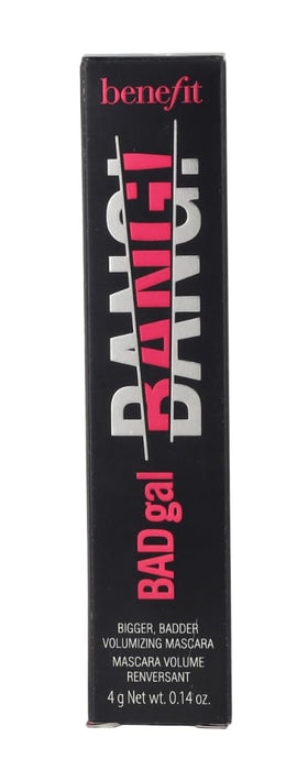 Benefit BADgal before and after lashes showing visible lift and volume