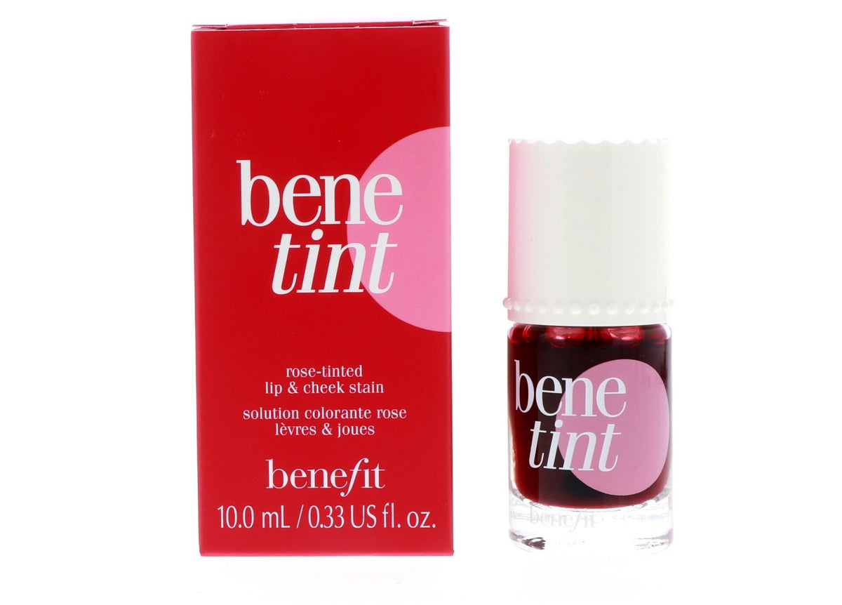 Benefit benetint front packaging showing bottle and label for easy identification
