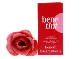 Benefit benetint texture drop on skin demonstrating sheer, blendable tint finish
