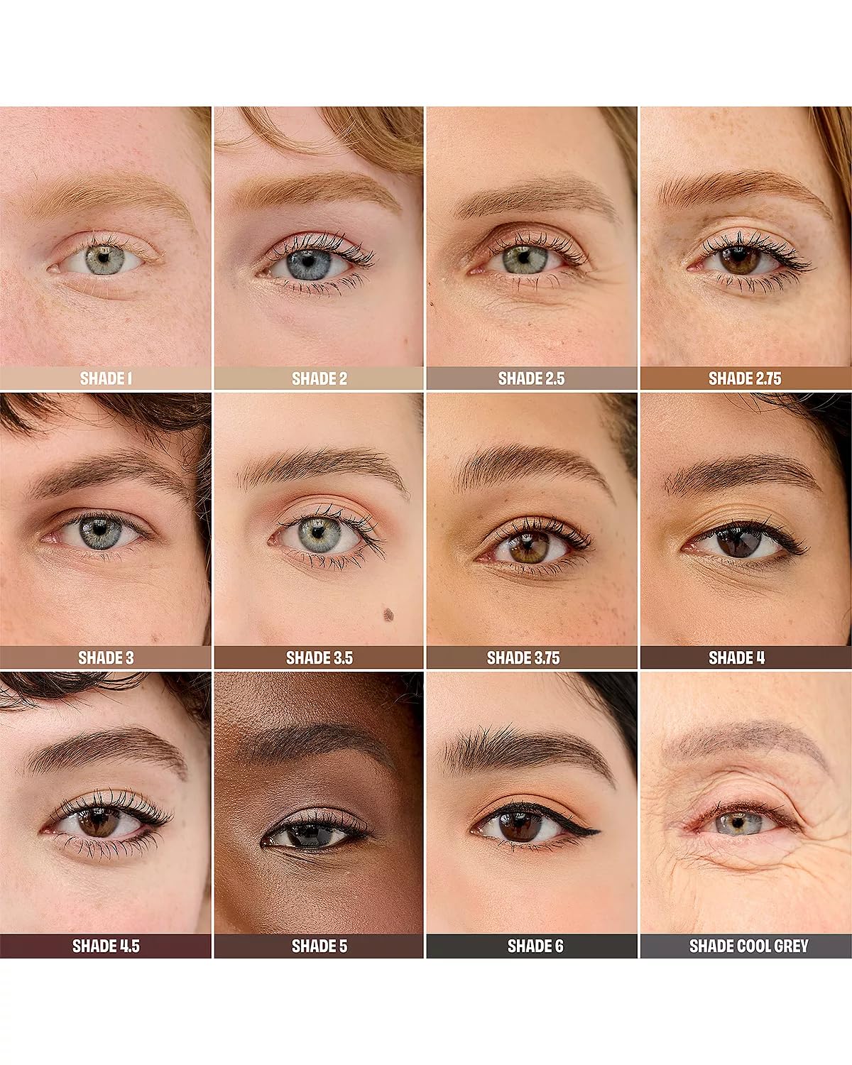 Model applying Benefit Precisely My Brow Wax with brush to create defined natural-looking brows