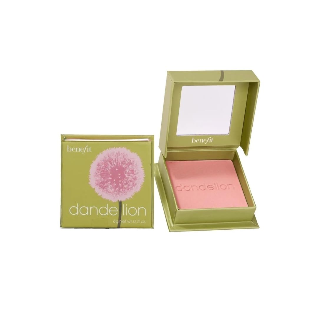 Benefit Dandelion front compact showing baby-pink shade and compact details for quick selection