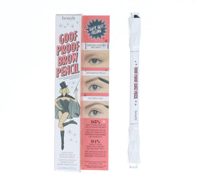 Benefit Goof Proof Brow Pencil front packaging showing shade 03 Medium and DLX size for easy identification