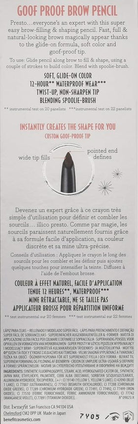Benefit Goof Proof applied on model brows in lifestyle setting for natural-looking results benefit