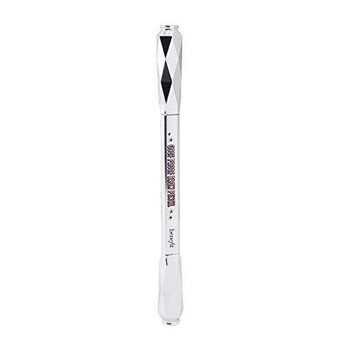 Benefit Goof Proof Brow Pencil spoolie blending on brows demonstrating seamless finish