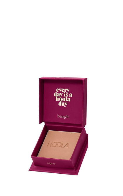 Benefit Hoola mini compact closed showing compact size and travel convenience