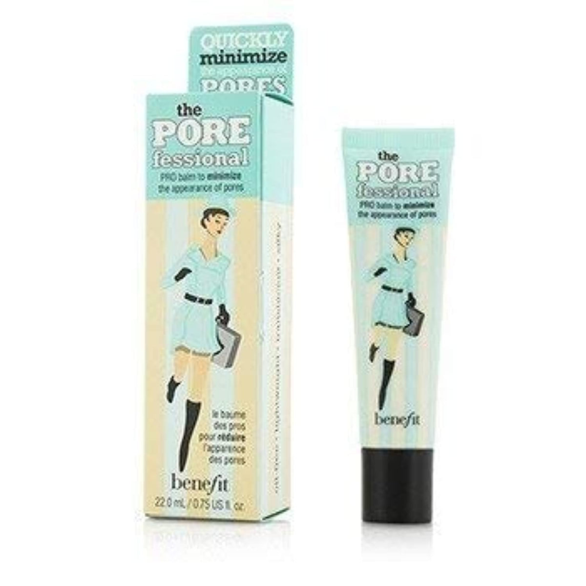 Benefit POREfessional front packaging showing compact primer jar and branding benefit