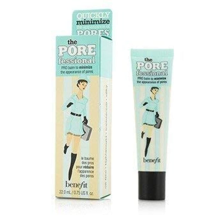Benefit POREfessional front packaging showing compact primer jar and branding benefit
