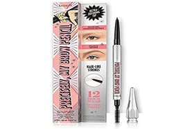 Benefit precisely my brow pencil front view showing slim retractable design and color