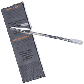 Benefit pencil ultra-fine tip closeup showing precise hair-like stroke capability