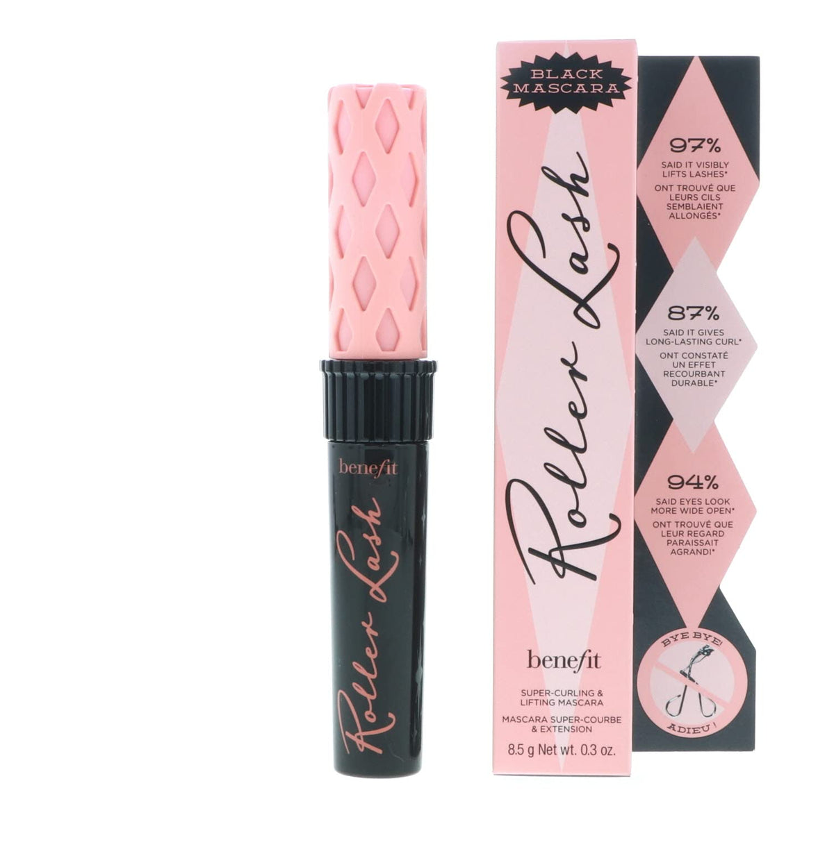 Benefit wand brush detail with product coating highlighting even application benefit