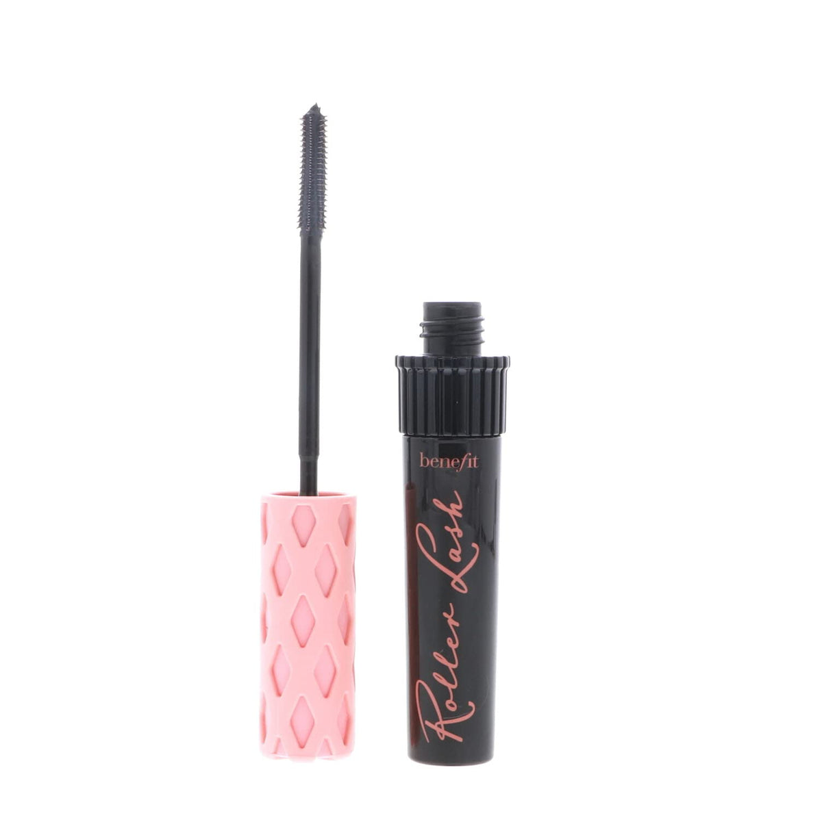 Benefit close-up of Hook 'n' Roll brush showing hooked bristles for lift benefit