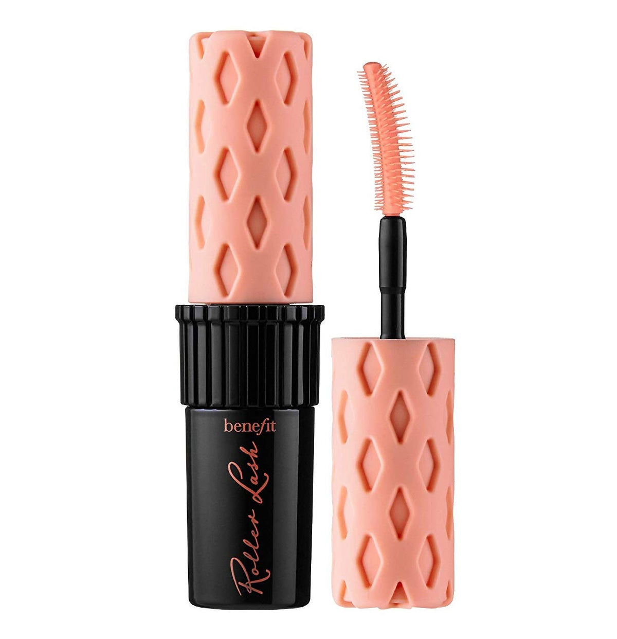 Benefit Roller Lash Mini front packaging showing compact tube and brush benefit for travel