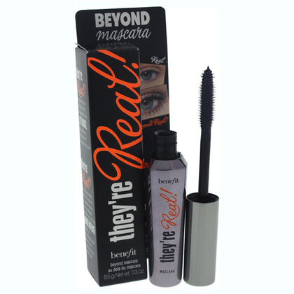 Benefit They're Real! Mascara tube front view showing sleek packaging and size