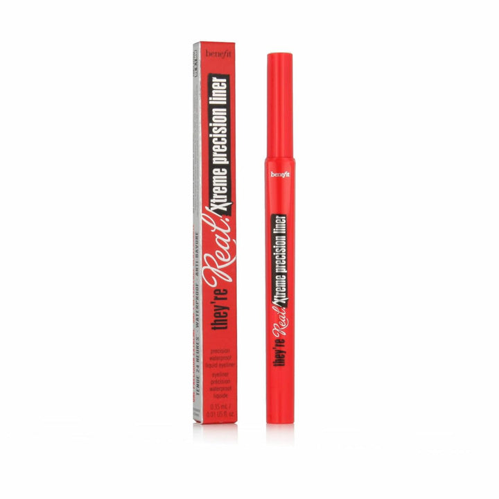 Benefit they're real! front packaging showing compact black liner, clear brand impact