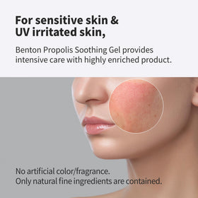BENTON gel texture close-up highlighting lightweight, fast-absorbing consistency