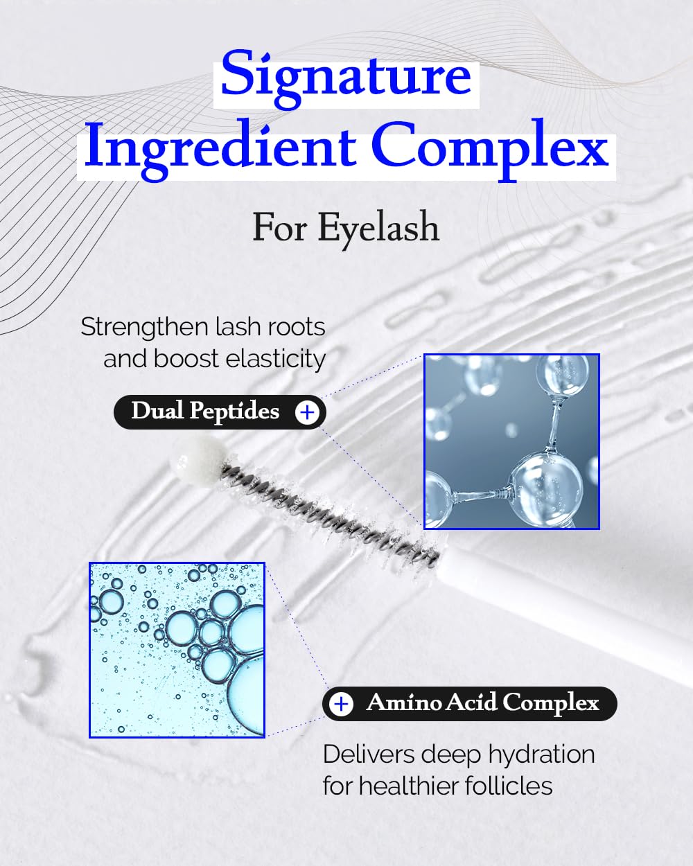 BENTON application demo along lash line demonstrating even coverage
