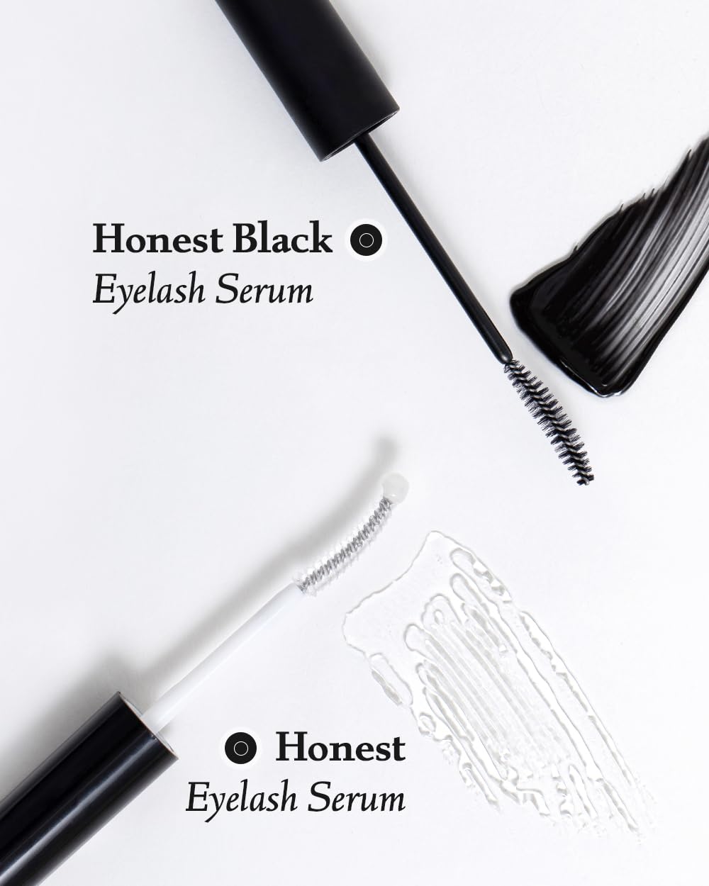 BENTON illustrative before and after diagram showing conditioned lash appearance