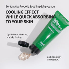 BENTON product label close-up showing ingredient list and usage directions clearly
