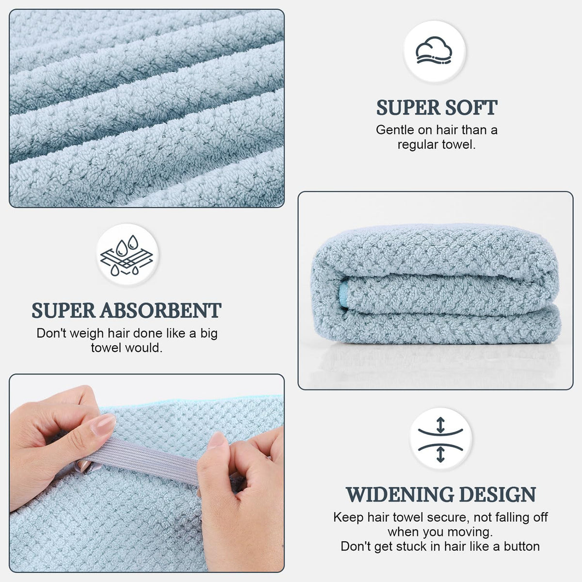 BEoffer close-up of microfiber weave demonstrating gentle absorbent texture