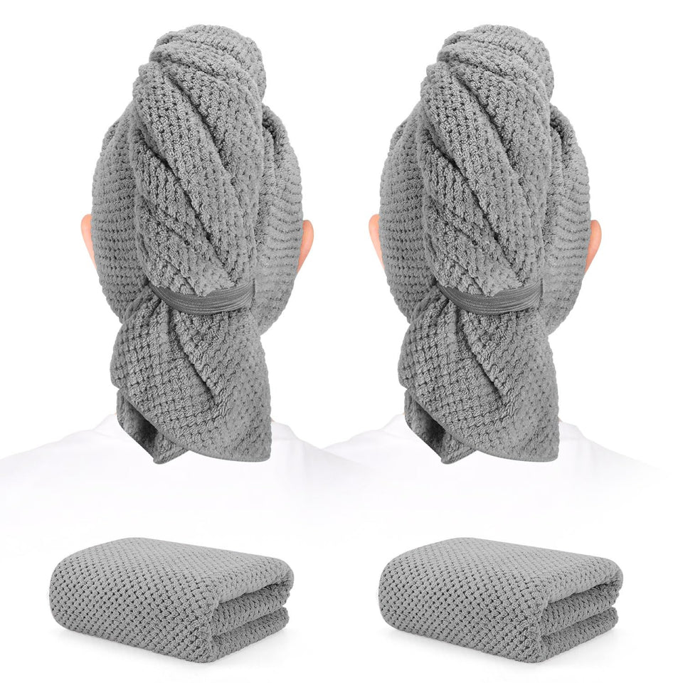 BEoffer front view of two-pack towels showing size and color benefits