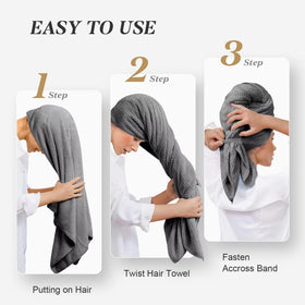 BEoffer two towels in a bathroom setting, presents travel and daily-use benefit