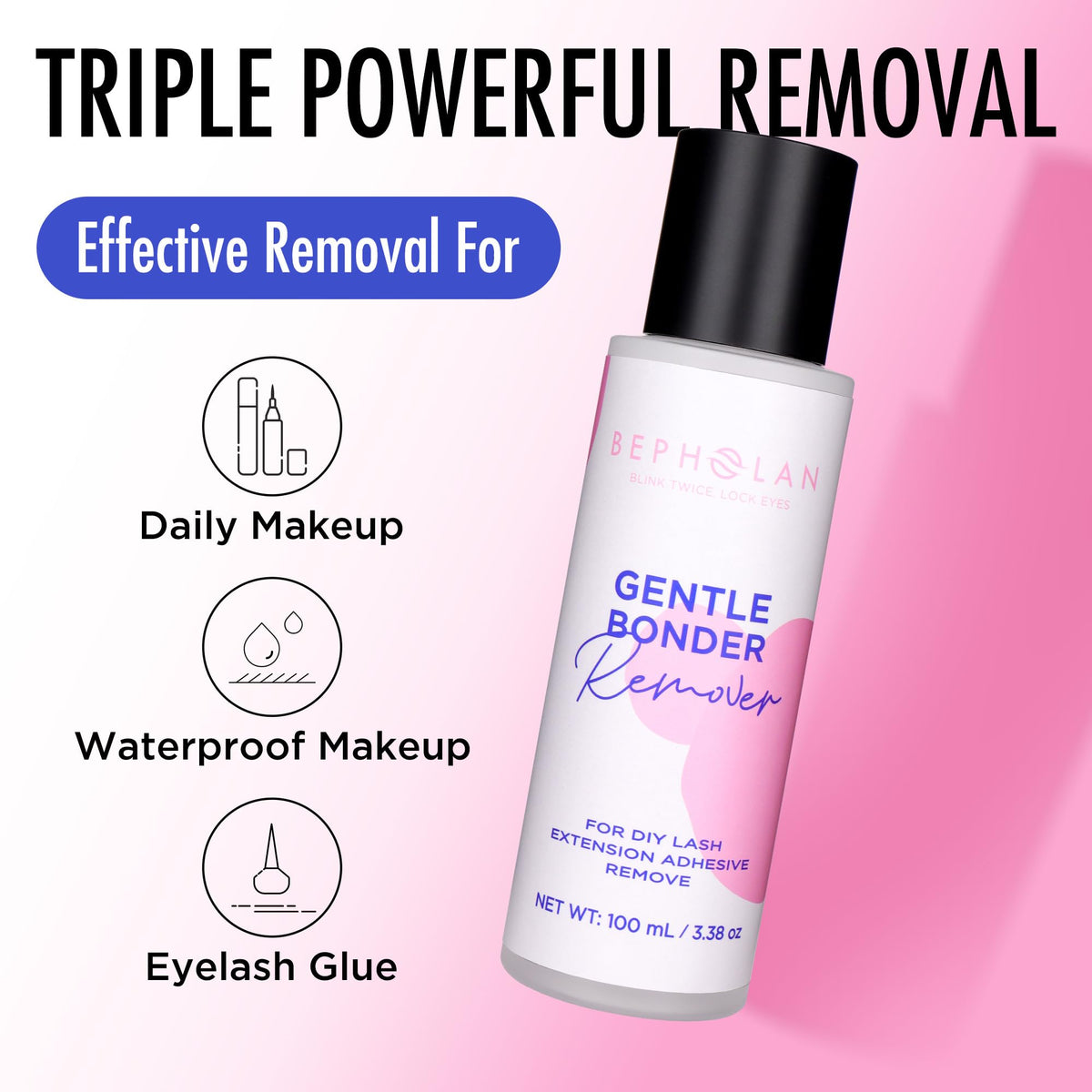 BEPHOLAN formula drops highlighting fast-acting water-oil blend benefit