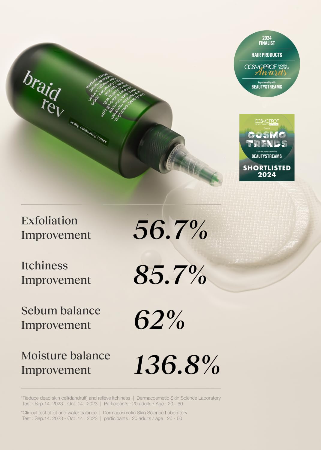 Bephor used on braided hair in lifestyle setting keeping protective style refreshed