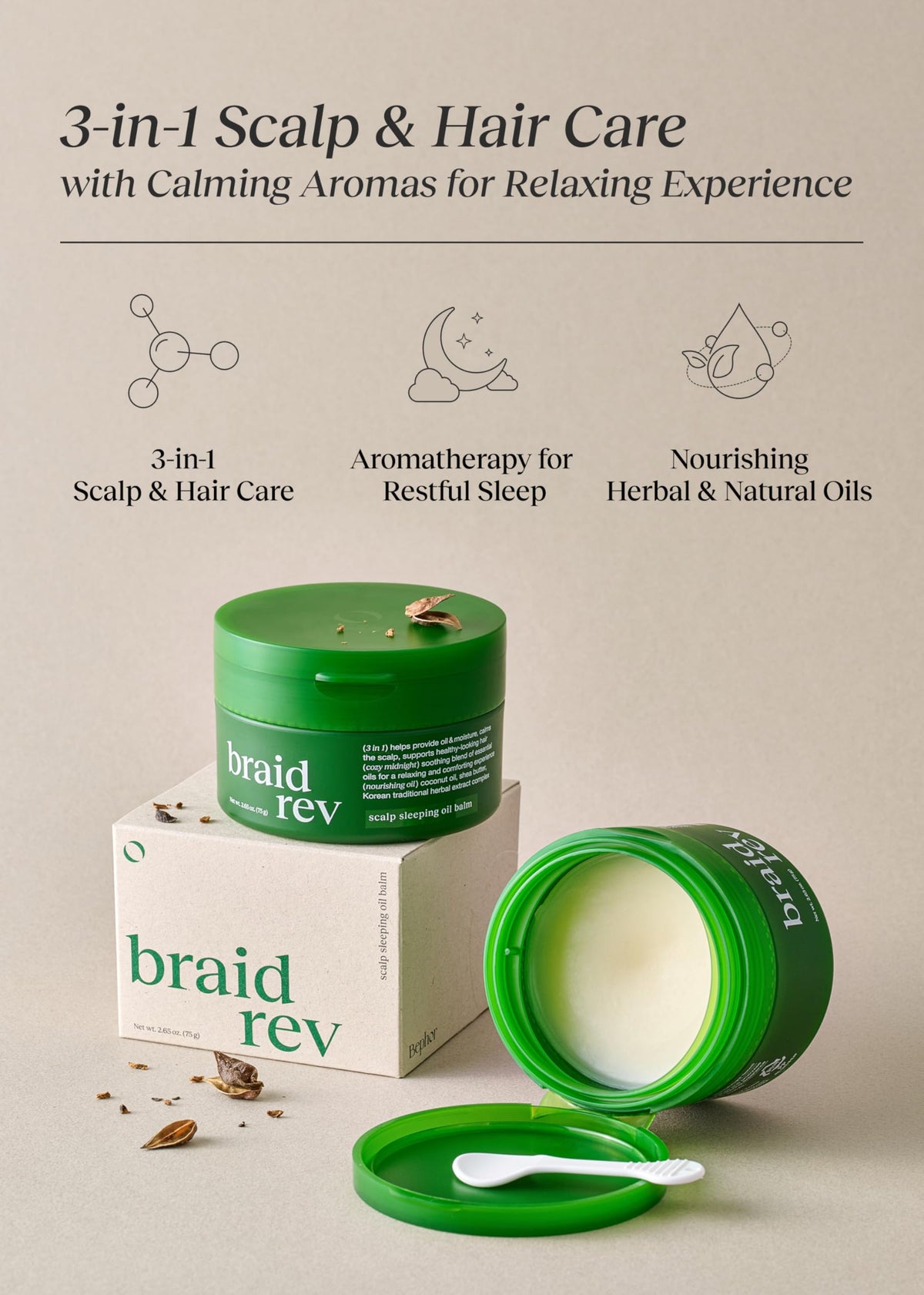 Bephor spatula dispensing balm for hygienic application and precise portioning