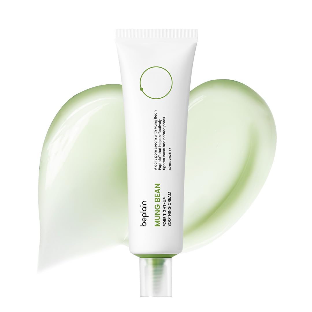 beplain jar front view showing label and cooling peptide cream benefits