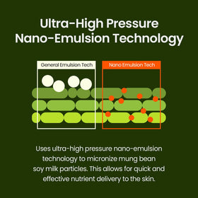 beplain ingredients label highlighting mung bean and hyaluronic acid