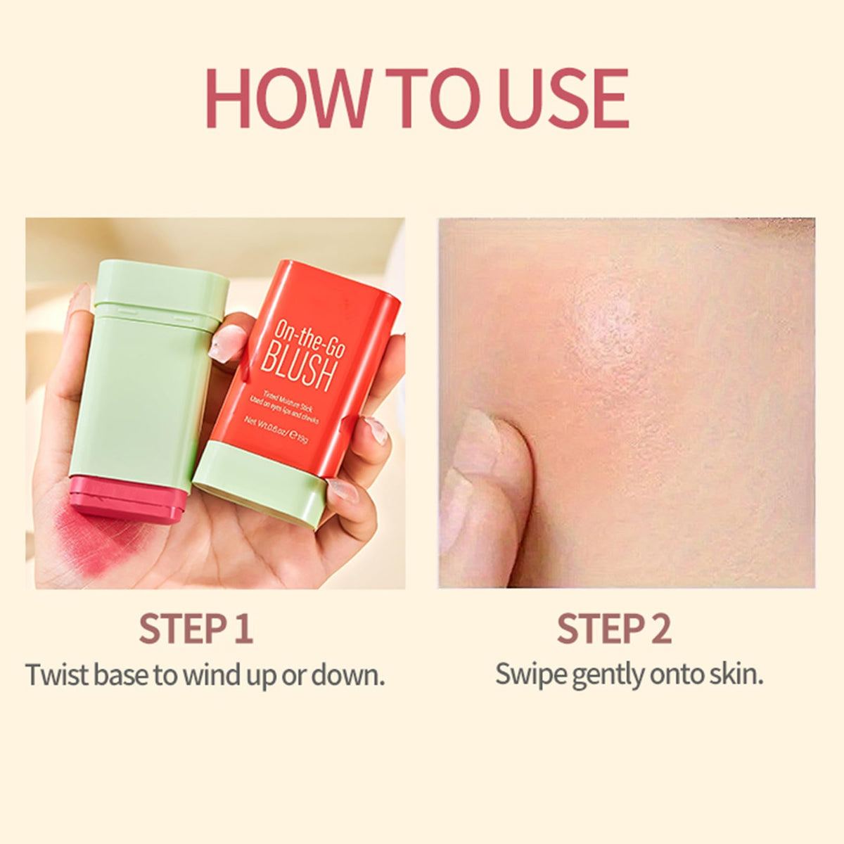 BERALLOYE applying on lips to show versatile color and long-lasting wear