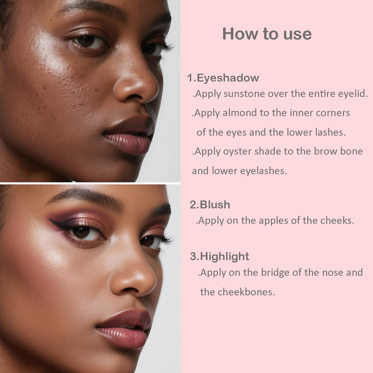 BERALLOYE bronzer and blush detail showing coordinated tones for natural warmth