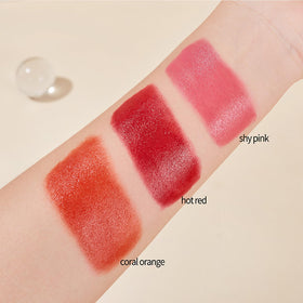 BERALLOYE swatches on forearm showing pigment payoff and shade range