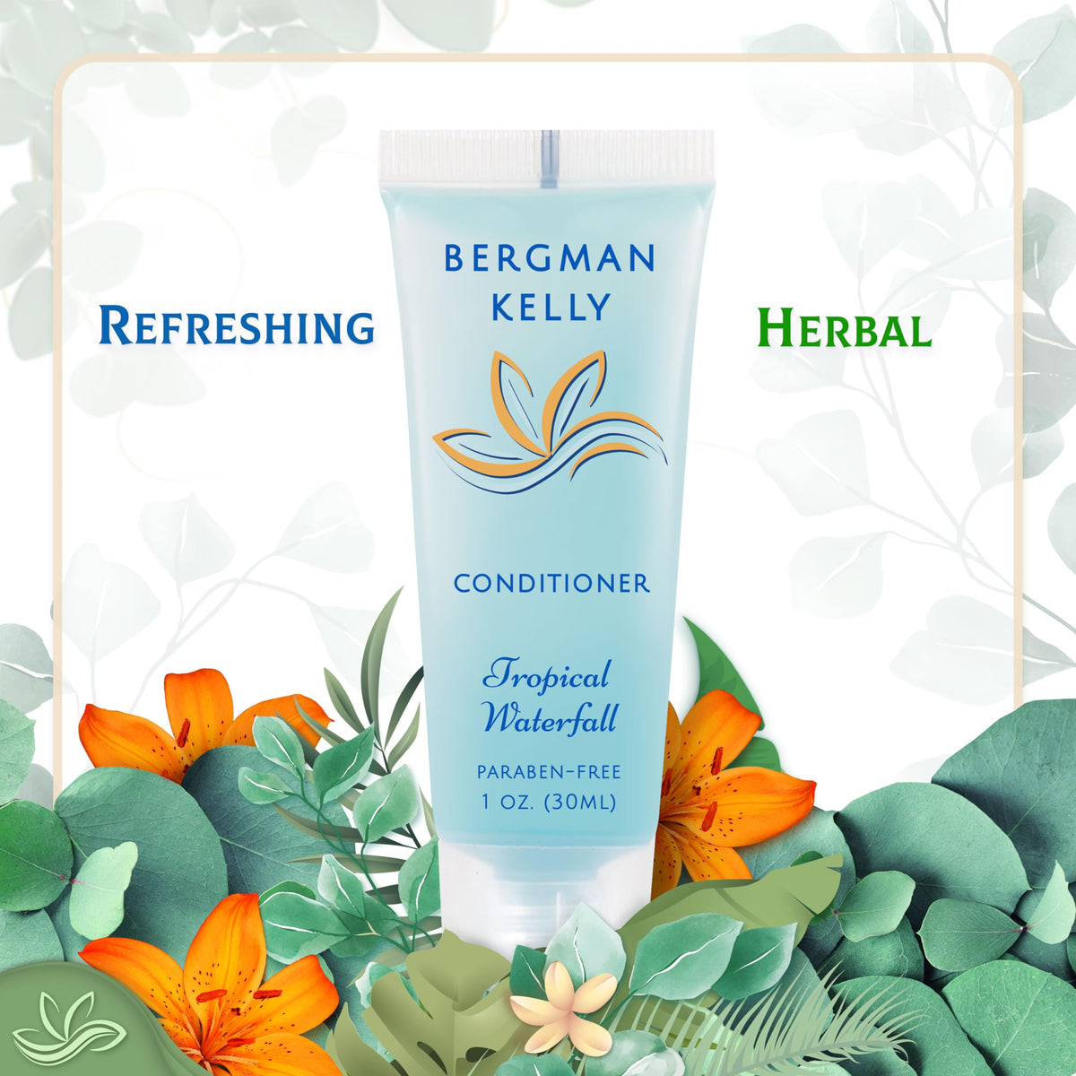 Bergman Kelly conditioner swipe showing smooth texture for manageable hair