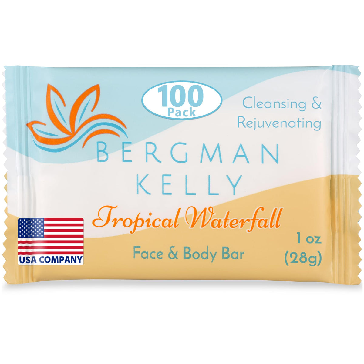 BERGMAN KELLY front package showing 100 bars and travel convenience