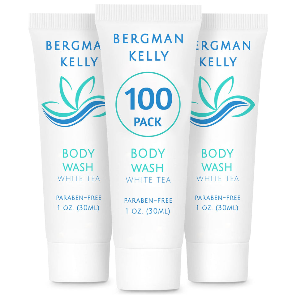 BERGMAN KELLY front packaging showing product and white tea scent benefit