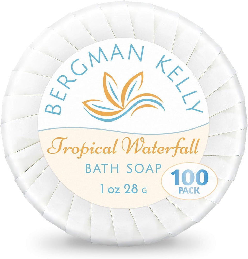 BERGMAN KELLY front packaging showing 100-count bulk and brand benefit