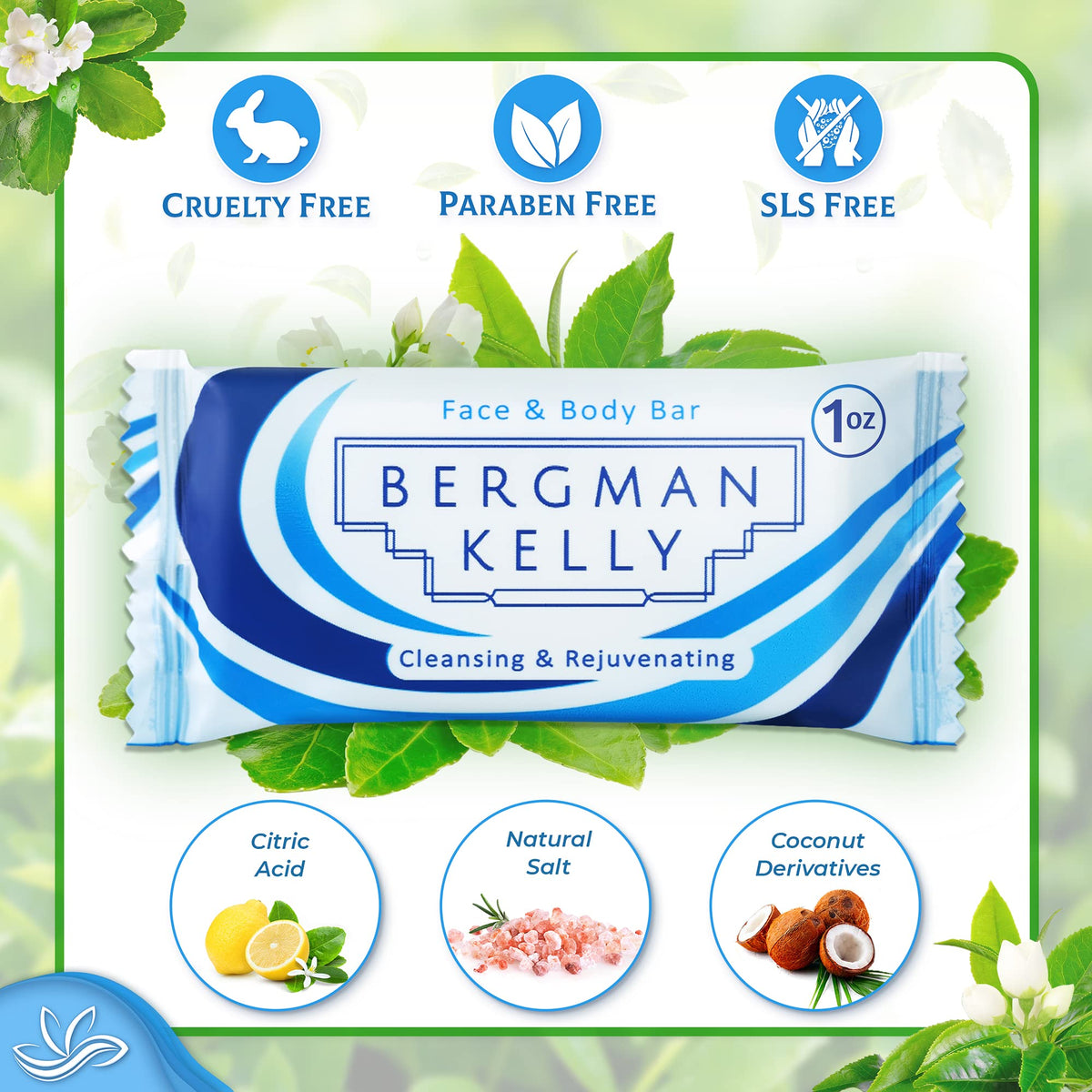 BERGMAN KELLY individual wrapper detail highlighting hygiene and freshness benefit