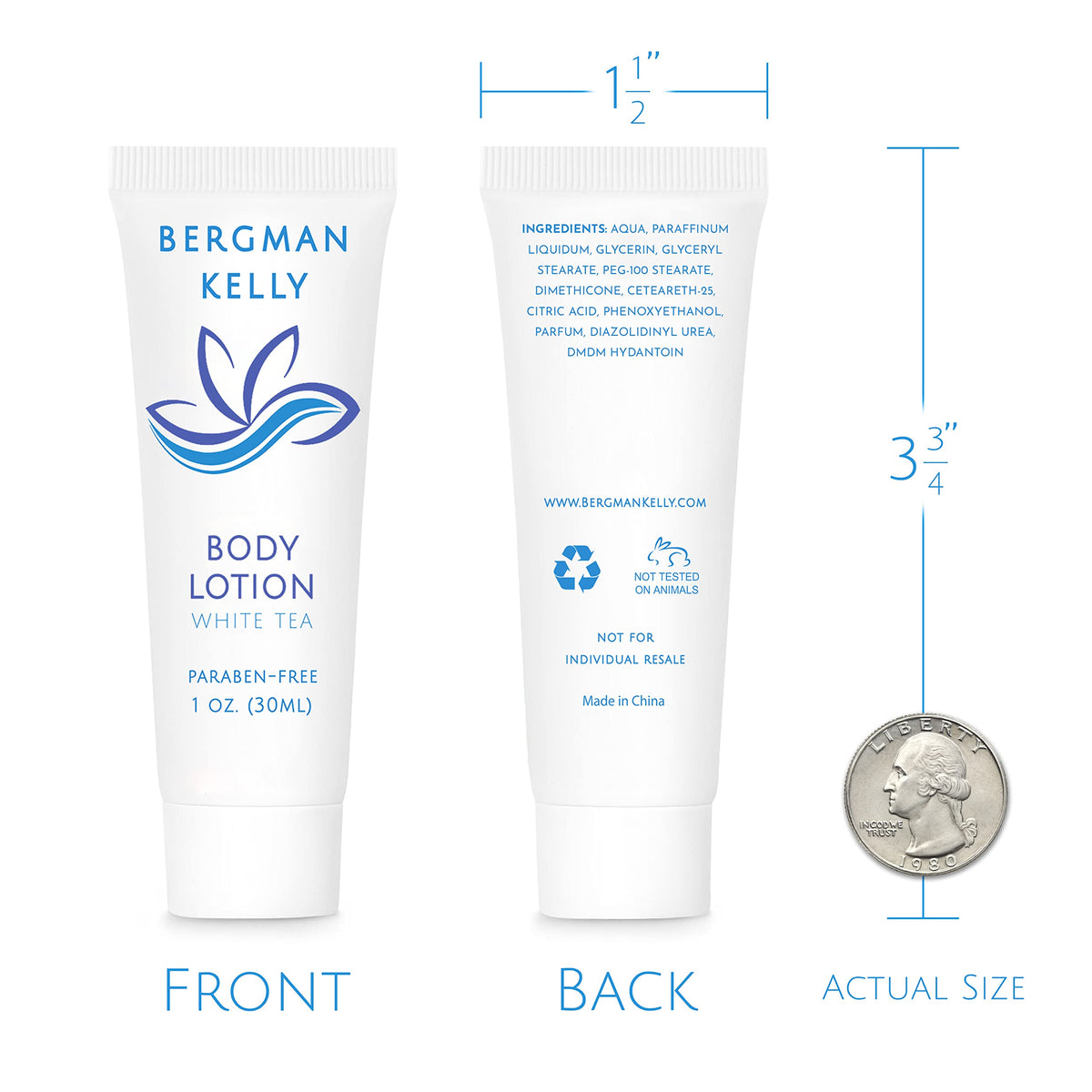 BERGMAN KELLY displayed on hotel vanity conveying professional guest amenity advantage