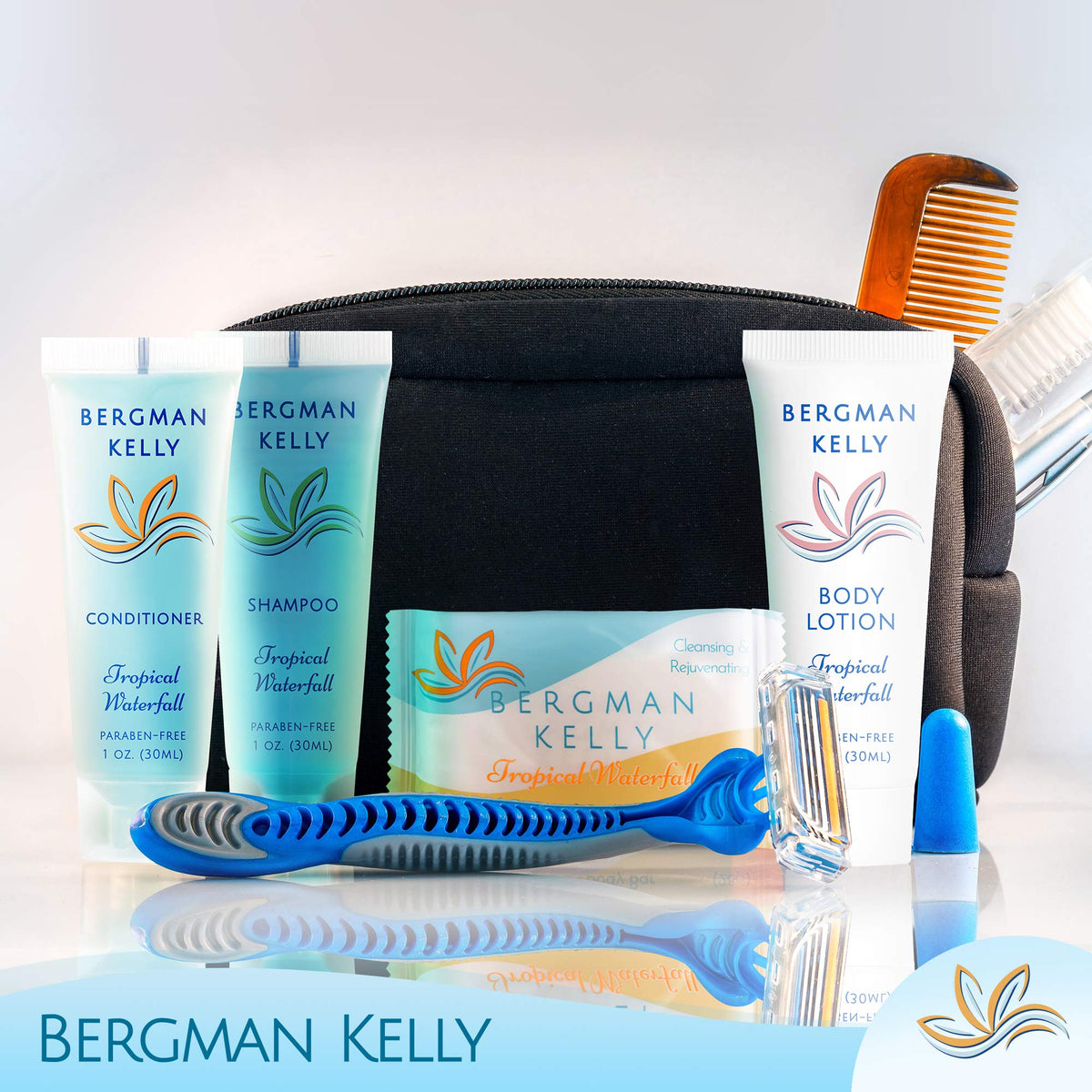 BERGMAN KELLY stacked bulk cartons for efficient inventory and restocking