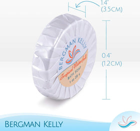 BERGMAN KELLY round 1 oz soap texture close-up showing gentle lather