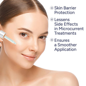 Berkland serum applied while using a facial wand for improved device conductivity