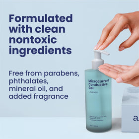 Berkland Auralux spread on cheek for even application and hydration
