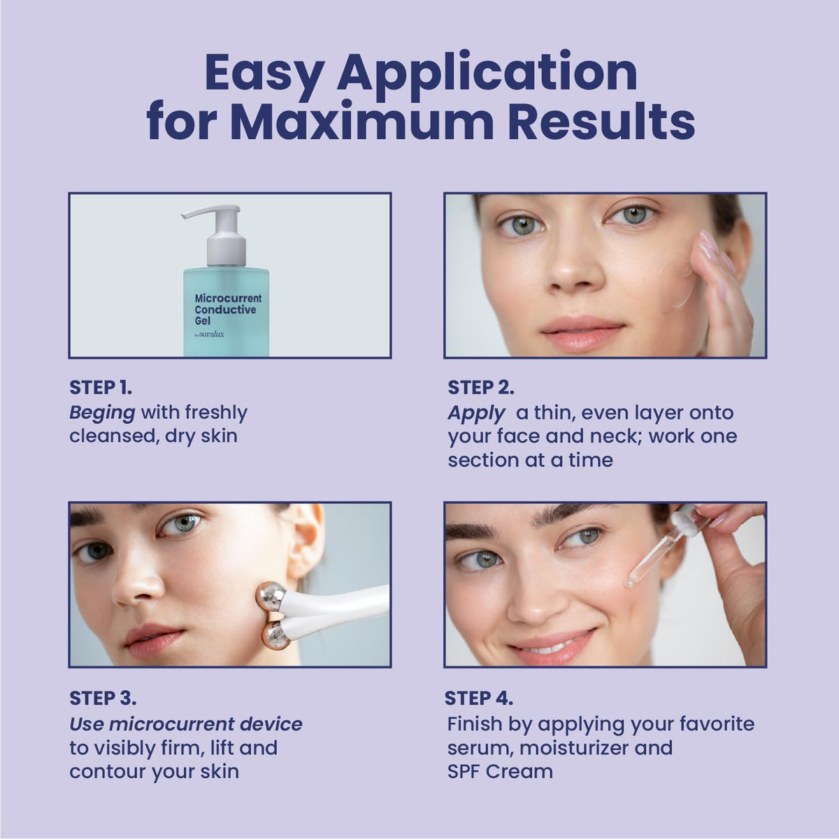 Berkland Auralux placed on bathroom counter in skincare routine setting