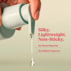 Berkland product being dispensed from pump highlighting controlled, mess-free use benefit