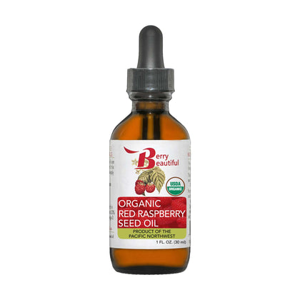 Berry Beautiful front bottle shot showing label and organic certification benefits