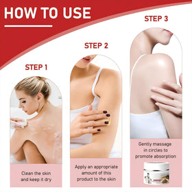 Berthg Sannuo cream texture close-up highlighting quick absorption