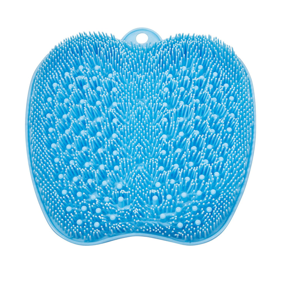 BESKAR front view of mat showing bristles and massage zones for easy cleaning
