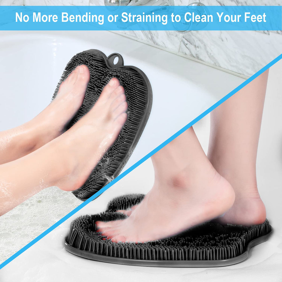 BESKAR close-up of flexible bristles illustrating gentle exfoliation action